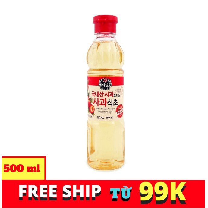 [FREESHIP 99K TOÀN QUỐC GIẤM TÁO HÀN QUỐC BEKSUL CHAI 500ML