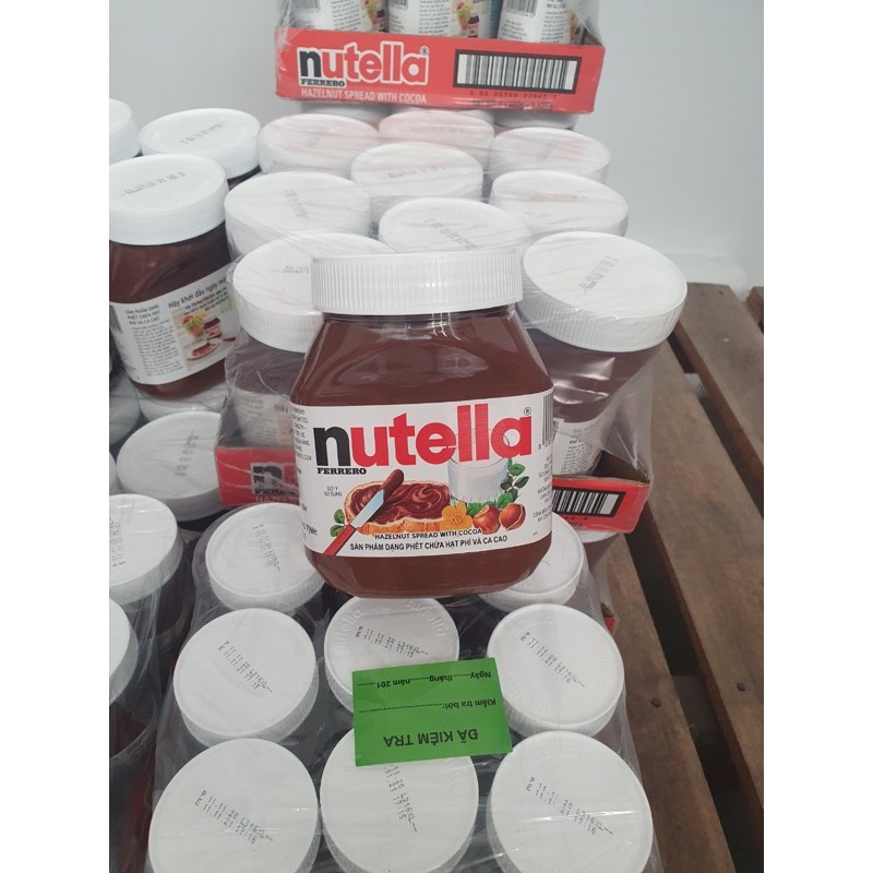 Bơ hạt phỉ phết Cacao Nutella 680g date 21/9/2021