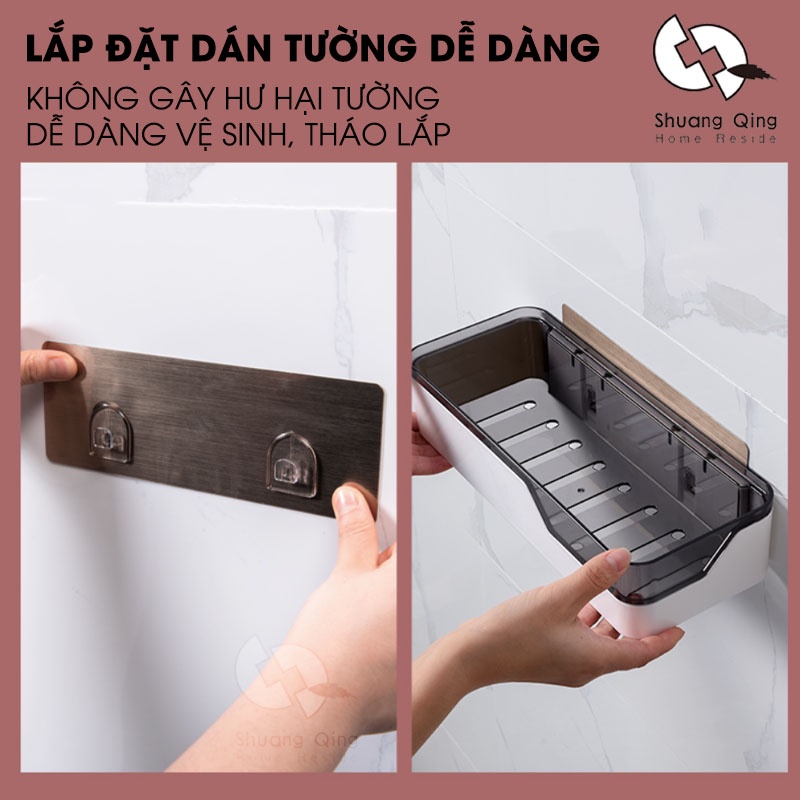 Kệ Đa Năng Dán Tường SHUANGQING Nhựa ABS Cao Cấp SQ5247