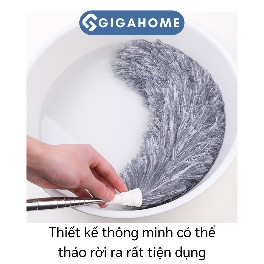 Chổi Kéo Dài 2m8 Quét Trần, Lau Bụi Đa Năng GIGAHOME Bằng Sợi Vải Siêu Nhỏ 9789
