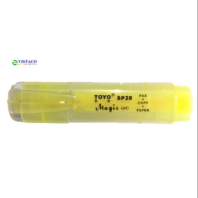 Hộp 10 cây Bút Dạ Quang Toyo Vàng