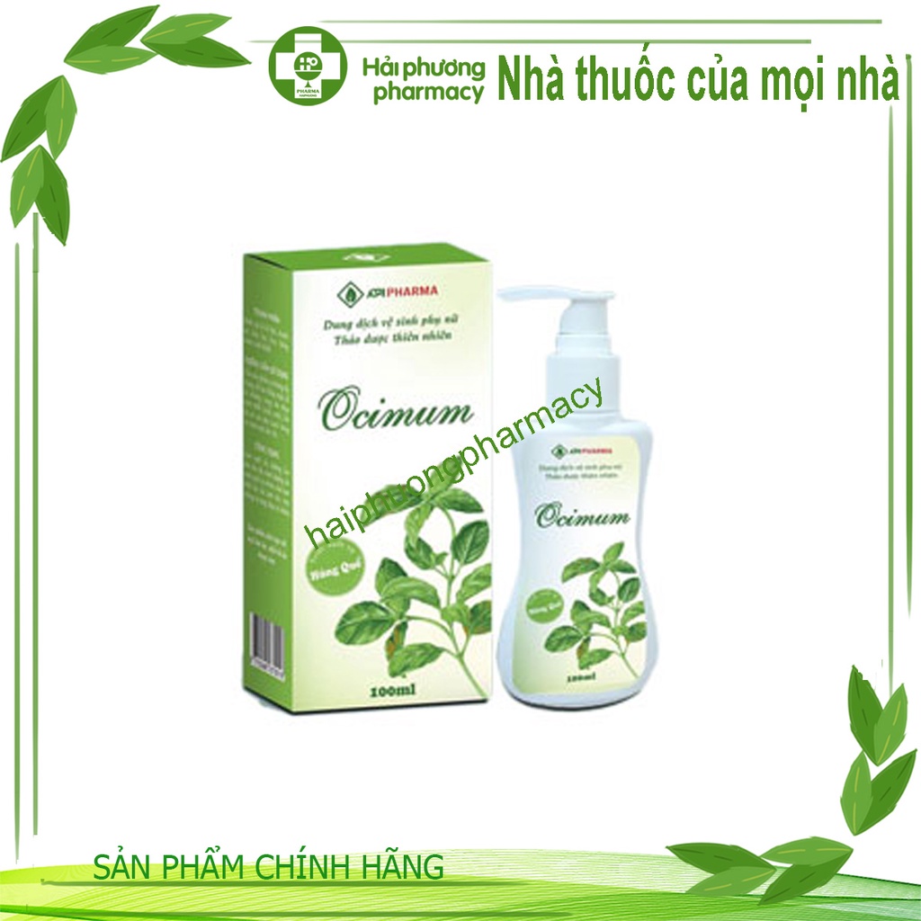 Dung Dịch Vệ Sinh Phụ Nữ Ocimum - Chiết Xuất Từ Húng Quế 100ml