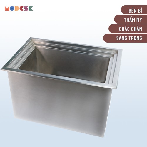 THÙNG ĐÁ ÂM INOX 304 KHÔNG GỈ CAO CẤP - INOX AN