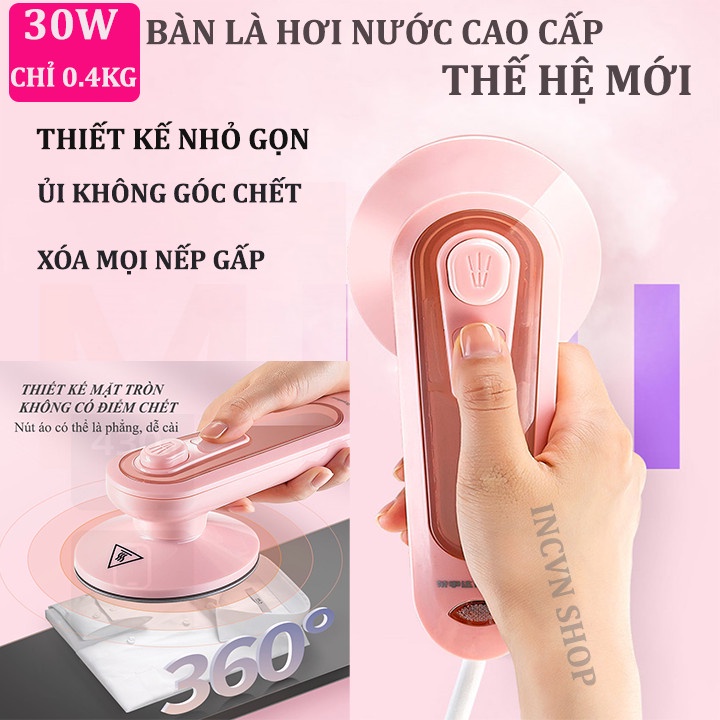 Bàn Là Hơi Nước Mini 360 Độ, Mang Đi Du Lịch Tiện Lợi, Bàn Ủi Hơi Nước Mini Gia Đình MINI RT-001 30W