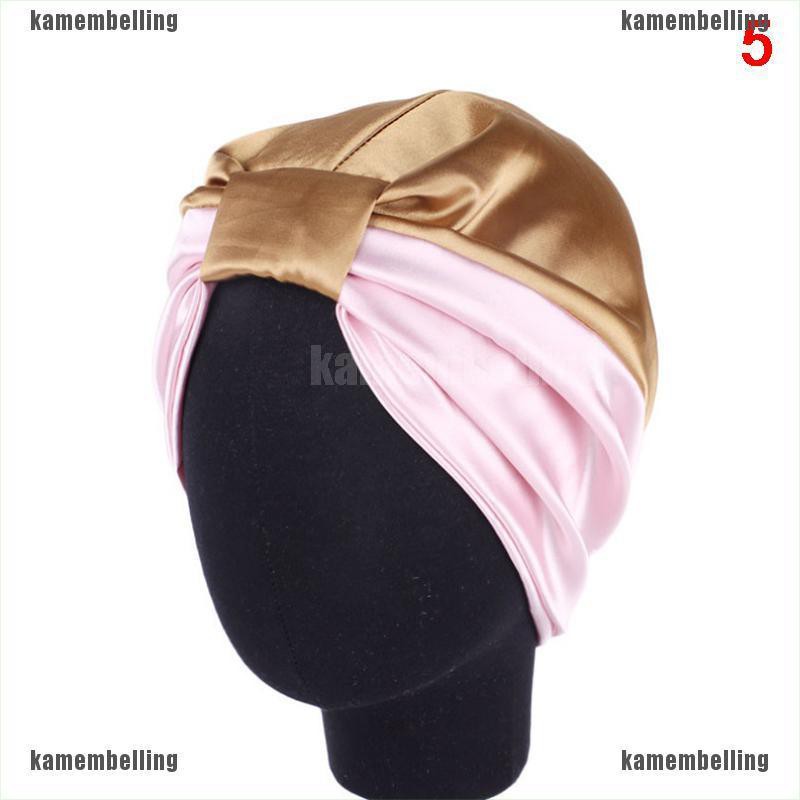 Mũ Trùm Đầu Bằng Lụa Co Giãn Chăm Sóc Tóc Khi Ngủ Dành Cho Nữ