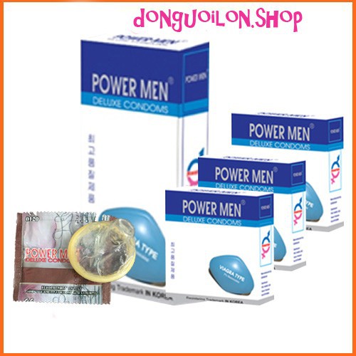 [Chất Lượng] [Chính Hãng] Bao cao su Power Men Viagra loại có thuốc kéo dài thời gian - [Siêu Rẻ] Siêu Rẻ