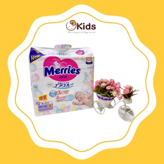 Bỉm dán/quần merries nội địa cộng thêm miếng S88/M68/L58/L50/XL44 siêu mềm thấm hút tốt chống hăm Okids