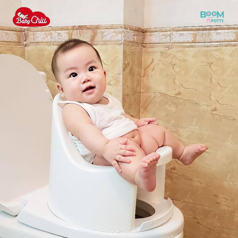 BÔ CHO BÉ,BÔ RỬA ĐA NĂNG BOOM POTTY NGỒI BỒN CẦU CHO BÉ TỪ 8 THÁNG TUỔI