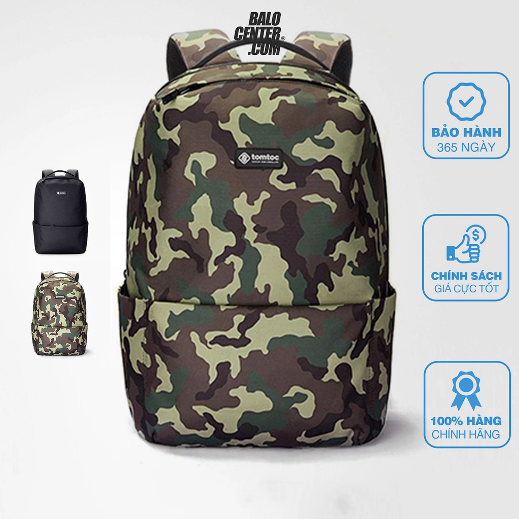 Balo Thời Trang, Balo Laptop Tomtoc Lightweight Camping Laptop 15'Black(2 màu) Phân Phối Chính Hãng tại Balocenter.com