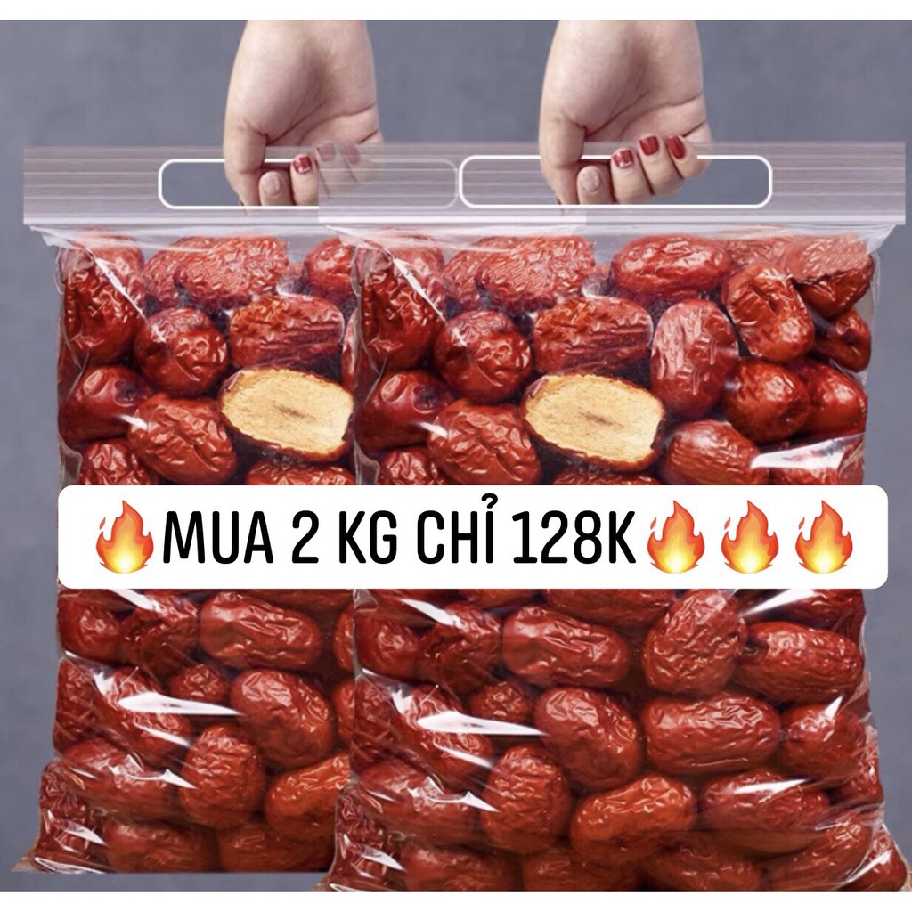 1kg táo đỏ khô tân cương (2 túi 500gr)