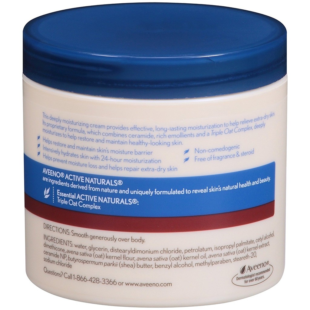 Kem Dưỡng Ẩm dành cho da Khô, Nứt Nẻ Aveeno Skin Relief Intense Moisture Repair Cream 311g