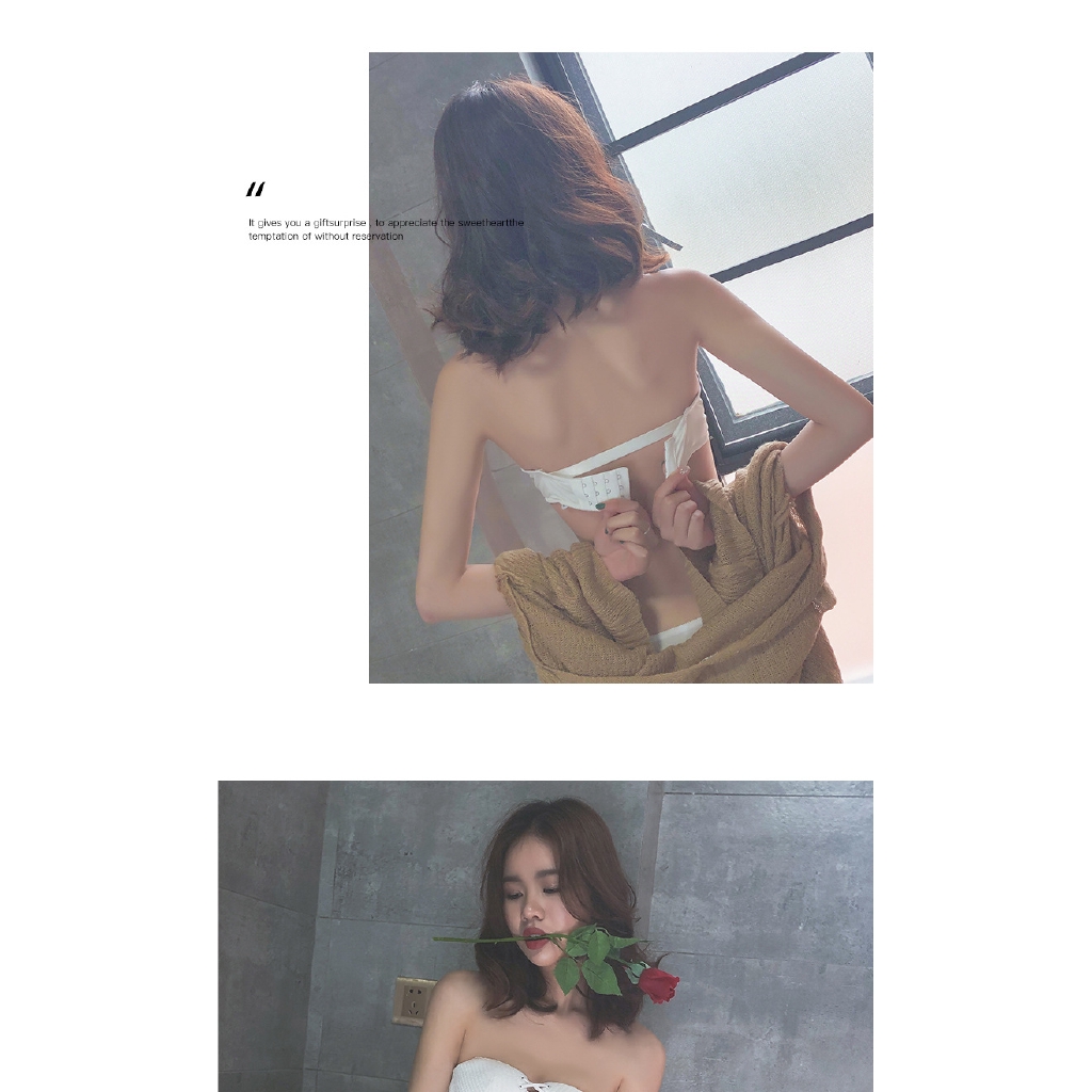 Áo ngực không dây tạo khe ngực có thể mua theo bộ với quần lót | BigBuy360 - bigbuy360.vn