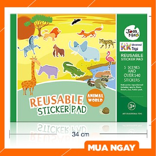 Đồ chơi trí tuệ: Nhãn dán nhiều lần - Reusable sticker - Joan Miro - Kkstore