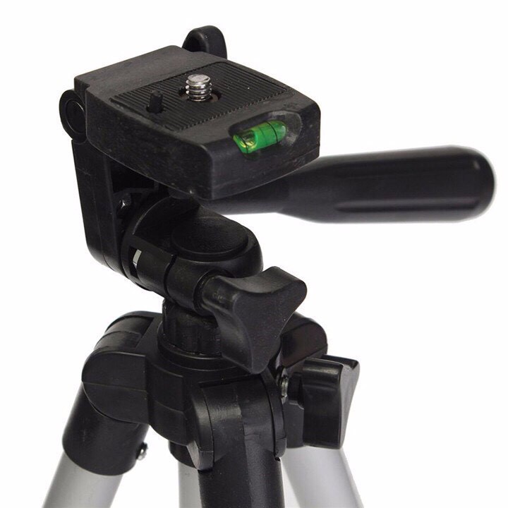 [Nhôm Chịu Lực] Gậy Tripod 3110A, Giá Đỡ 3 Chân Có Kẹp Giữ Điện Thoại,Thước Cân Bằng, Nhôm Chịu Lực Tặng Túi Vải Đựng