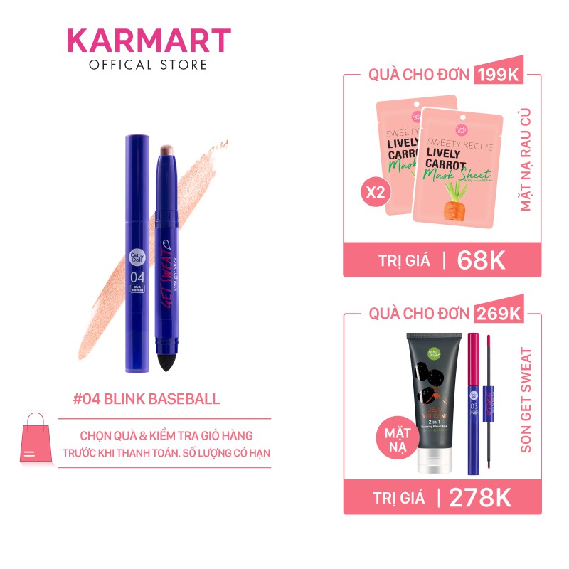 Bút Sáp Mắt Cathy Doll Get Sweat Eyelight Stick 0.7g