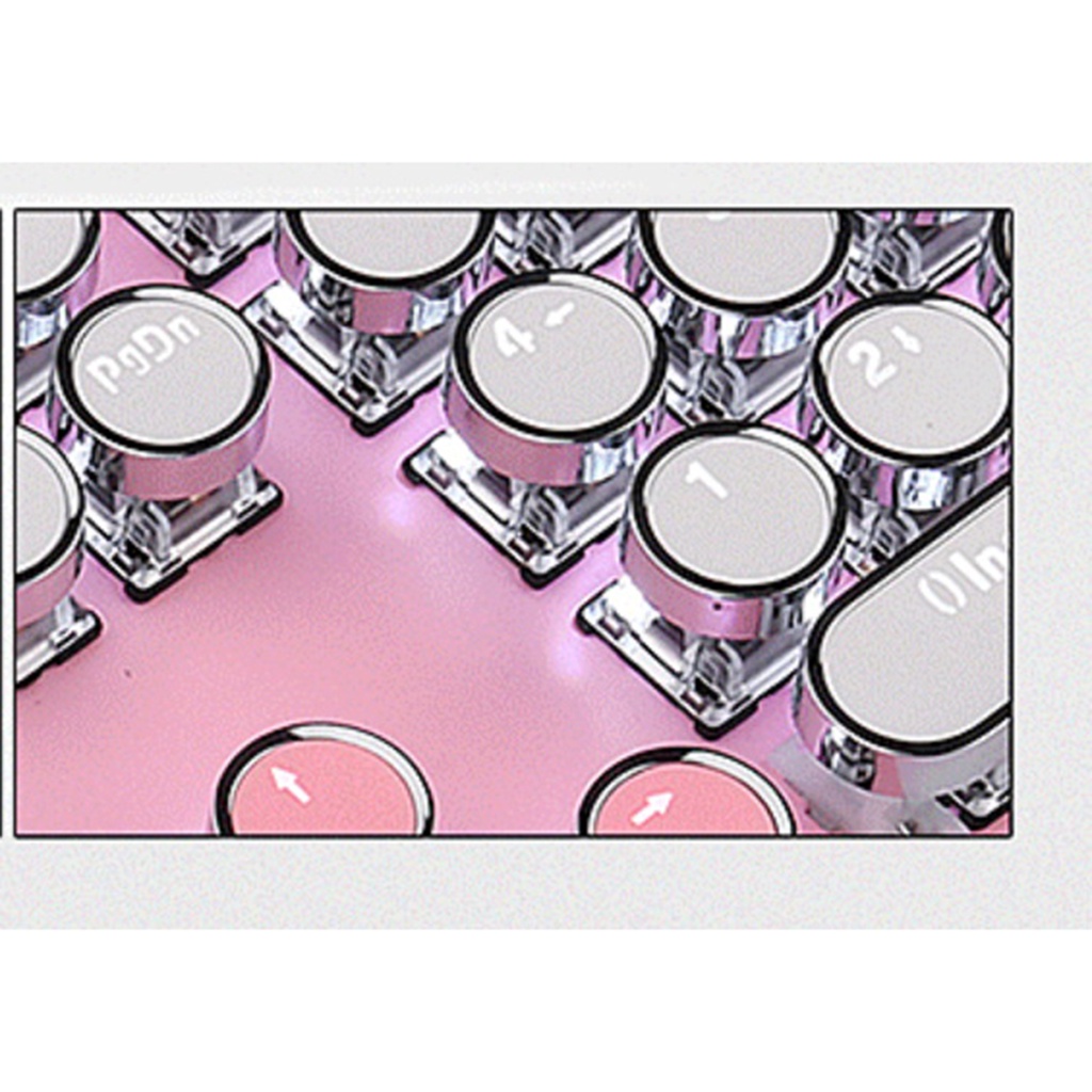 Phím cơ 104 phím tròn mạ điện PBT trong suốt cho bàn phím cơ