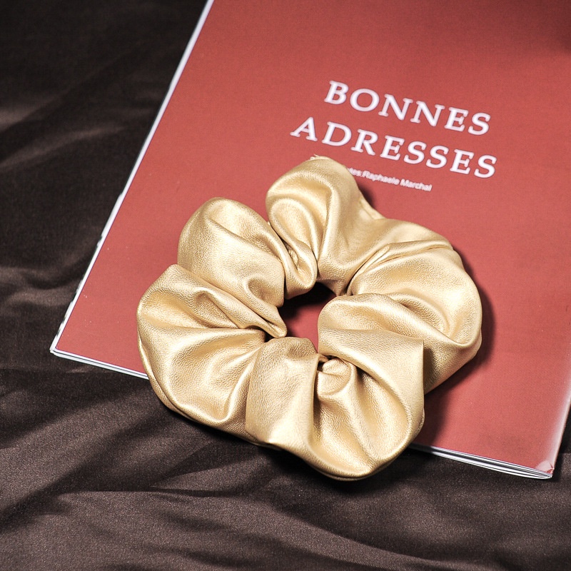 Dây buộc tóc cao su co giãn màu trơn phong cách Hàn Quốc cổ điển thời trang