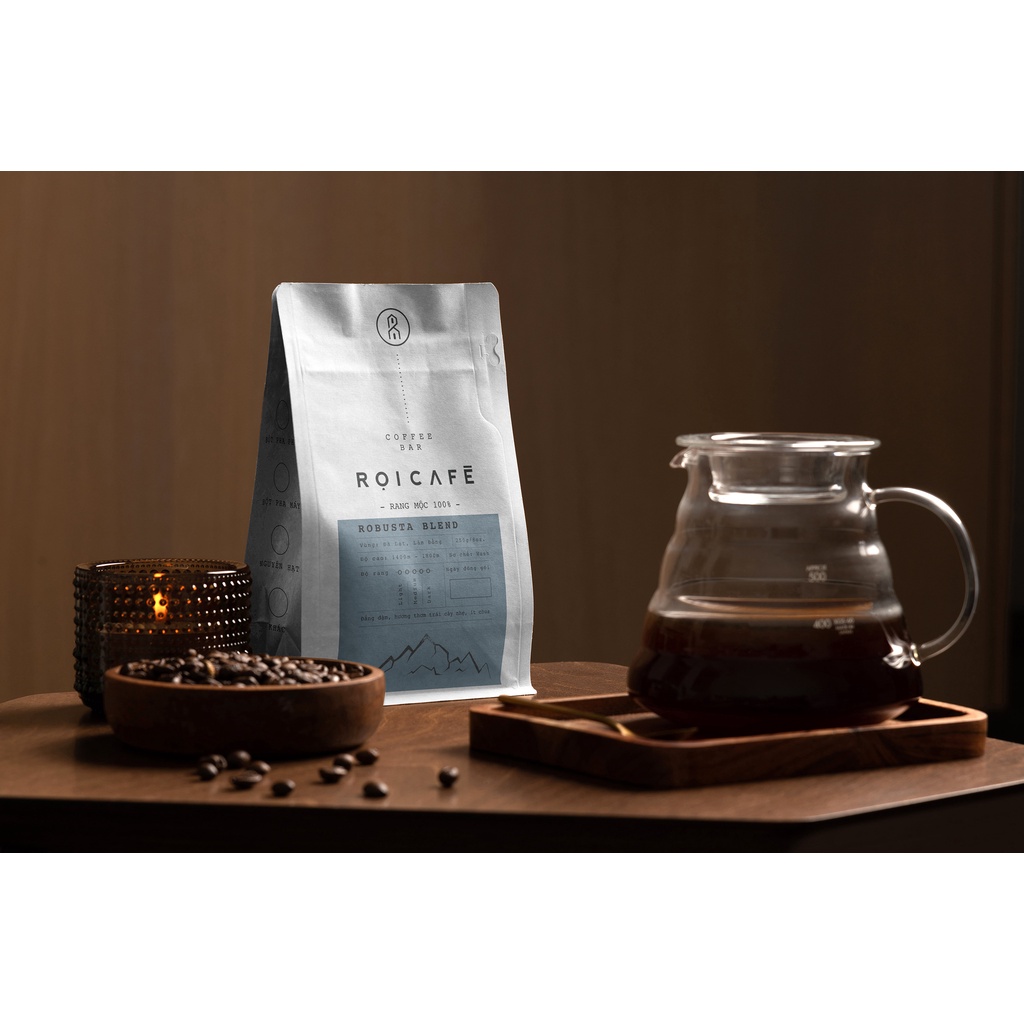 Cà Phê 100% hạt nguyên chất Robusta Arabica Blend |70%RO,30%A| vị đậm đà từ RỌI CAFÉ | BigBuy360 - bigbuy360.vn