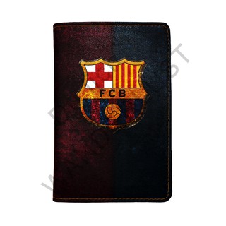Bao da passport/hộ chiếu cao cấp in hình CLB Barcelona - mã FO_PP_002