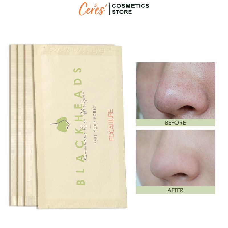 Mặt Nạ Lột Mụn Đầu Đen FOCALLURE - Gel Lột Mụn Cám Mũi Làm Sạch 2,2g