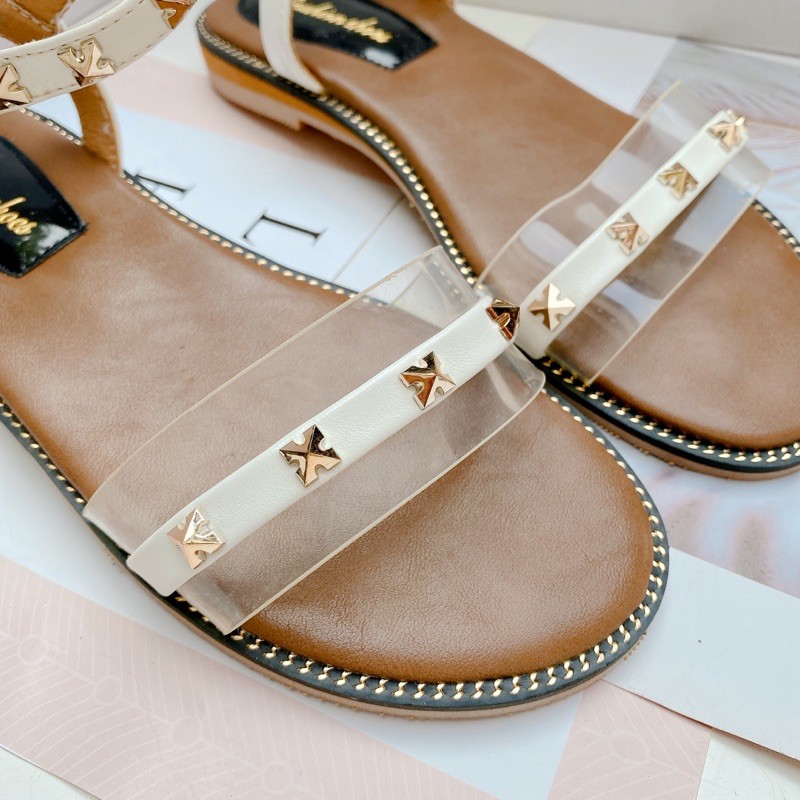 M1889-2 Dép sandal nữ quai ngang quai trong tán đinh dép ulzzang siêu đẹp