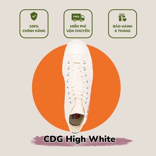 [  CHÍNH HÃNG ] giày sneaker CONVERSEE CDG HIGH WHITE (CDG_TC)