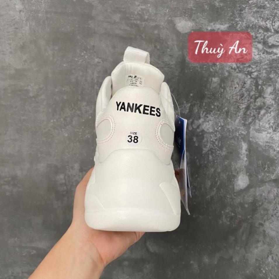 Giày snaeker MLB ny chữ vàng Hot trend nam nữ, Giày thể thao MLB ny độn đế tăng chiều cao dùng đi học,chạy bộ | BigBuy360 - bigbuy360.vn