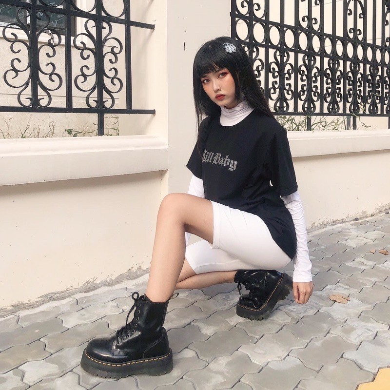 GILLBABY | Quần bike short siêu co giãn chất dày tránh lộ có ảnh cận chất vải