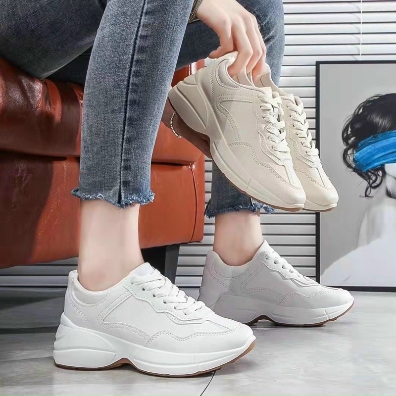 giày nữ và sục nữ độn đế dáng thế thao mã HV 002