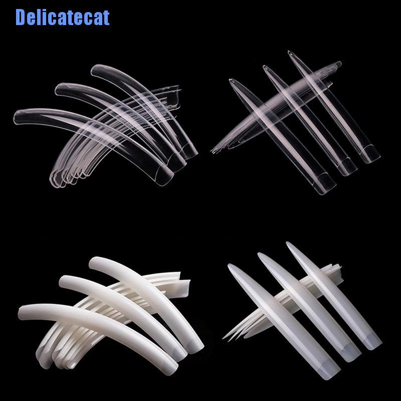 Set 10 Móng Tay Giả Trong Suốt Siêu Dài