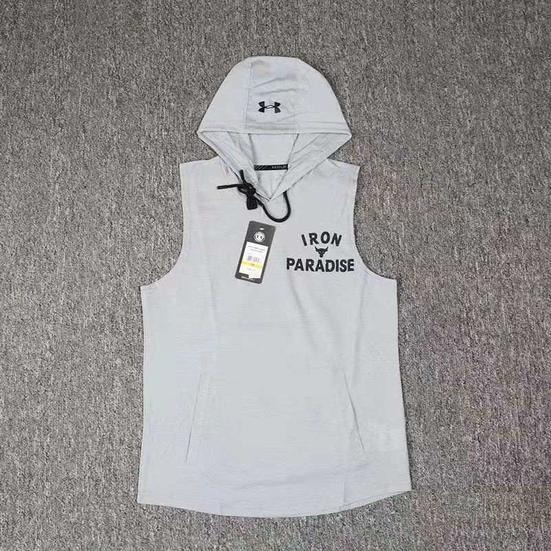 Áo Thun Thể Thao Sát Nách Có Mũ Trùm Đầu Dáng Rộng Mau Khô Thời Trang Cho Nam