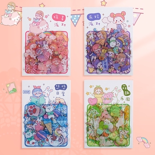   Hộp 40 tờ nhãn dán trang trí sổ nhật kí DIY dễ thương