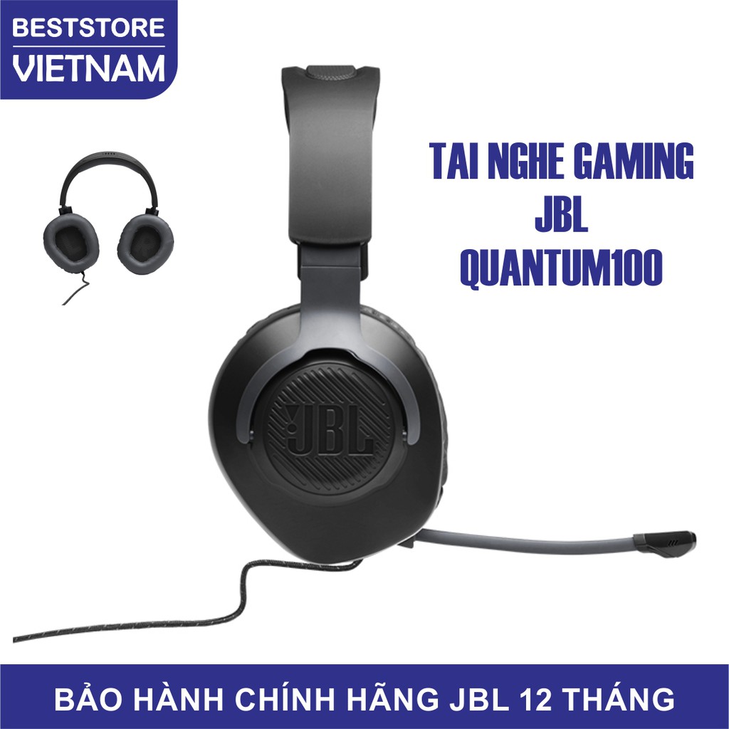 TAI NGHE GAMING JBL QUANTUM 100 - BẢO HÀNH CHÍNH HÃNG 06 THÁNG
