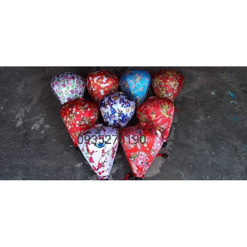 Đèn lồng hội an vải phi in joaj tiết 3d size 45