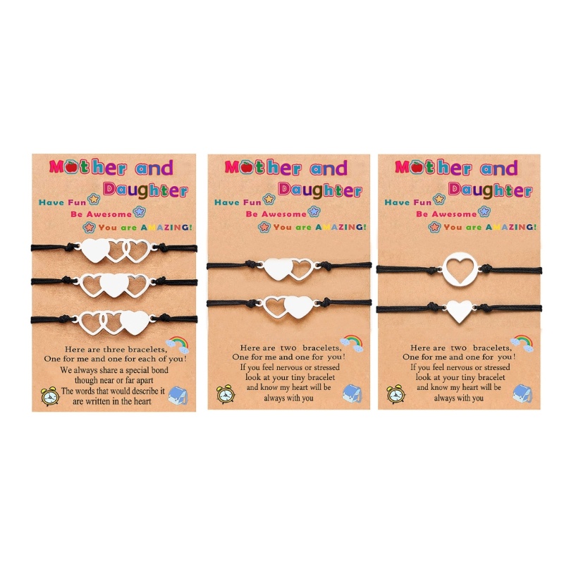 Set 2 Vòng Tay Hình Trái Tim Ghép Đôi Cho Bạn Thân