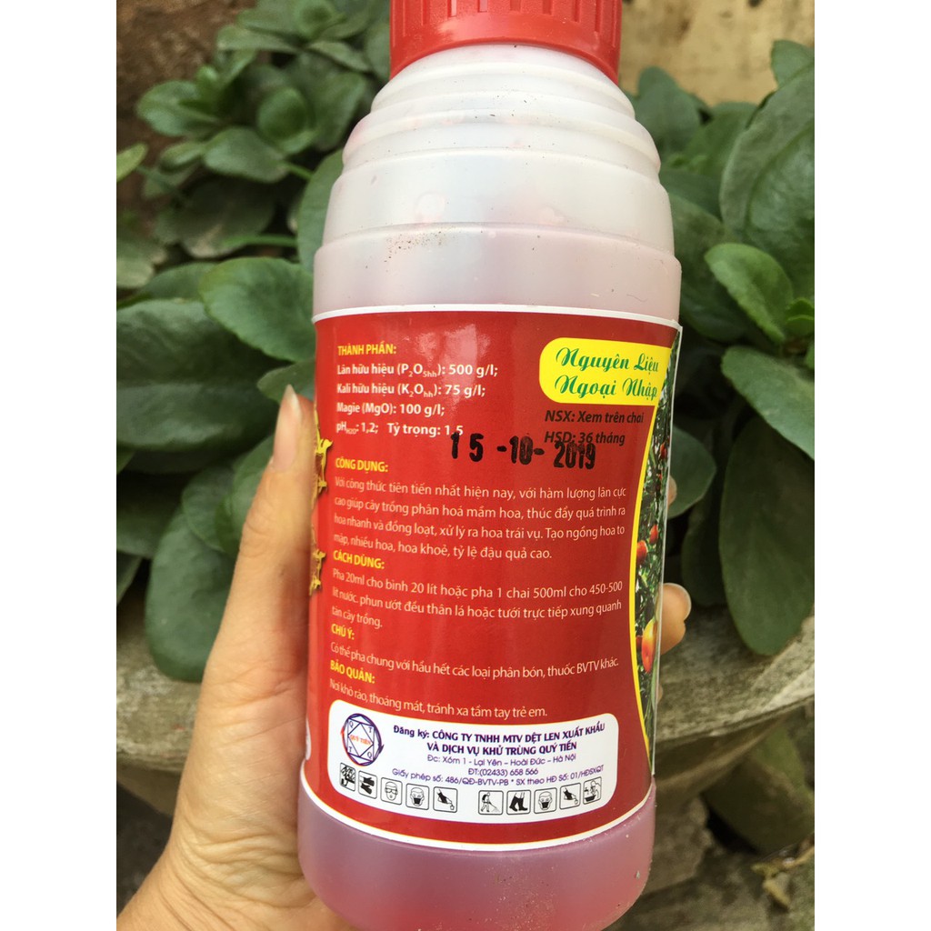 Siêu Lân đỏ- Phân bón lá cao cấp Huyết Long  500ml