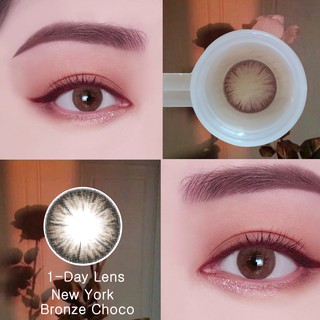 Kính áp tròng 1 ngày UROPA: J03 (Bronze Choco) (Màu nâu, 0.00 ~ -5.0 độ)