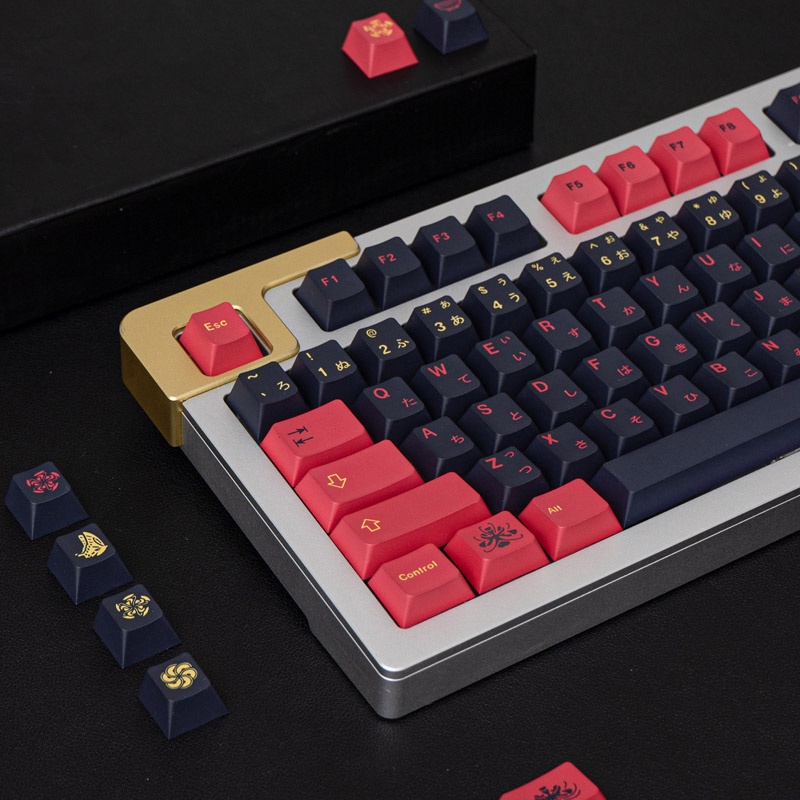 Nắp Đậy Bàn Phím Cơ Gmk Higanbana 130 Pbt In Chữ Tiếng Anh Cá Tính Tùy Chỉnh Cho Bàn Phím Cơ 61 / 64 / 68 / 75