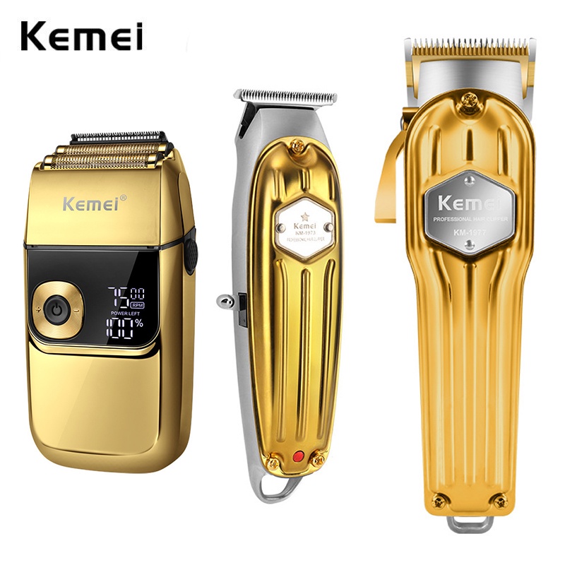 Tông đơ Kemei cắt tóc chuyên nghiệp cho nam 0mm
