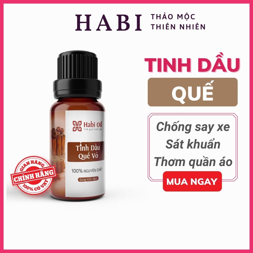 Tinh dầu quế nguyên chất, tinh dầu treo xe Cinnanmon giúp khử mùi, sát khuẩn, chống say tàu xe 10ml