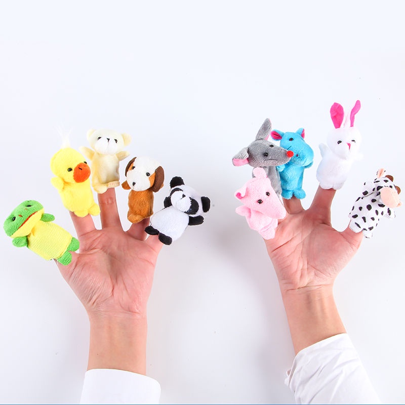 Set 10 con rối ngón tay hình các con vật đáng yêu cho bé