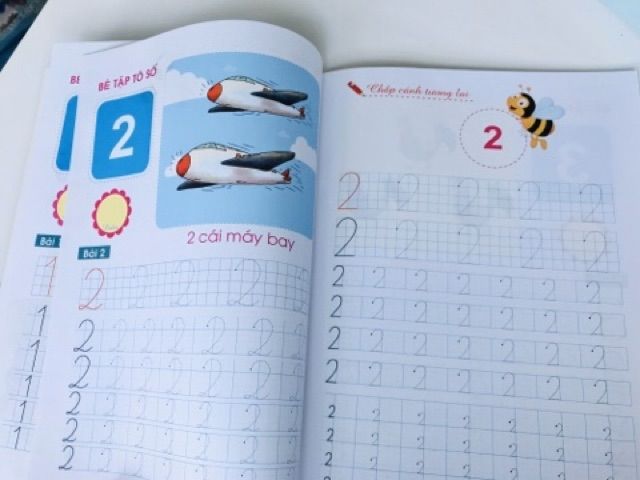 Set 3 quyển tậpp viết đường nét cơ bản cho bé 3-5 tuổi