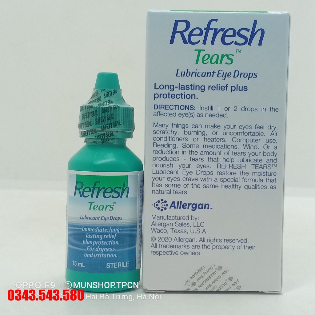 Nước nhỏ mắt Refresh Tears Lubricant Eye Drops chai 15ml