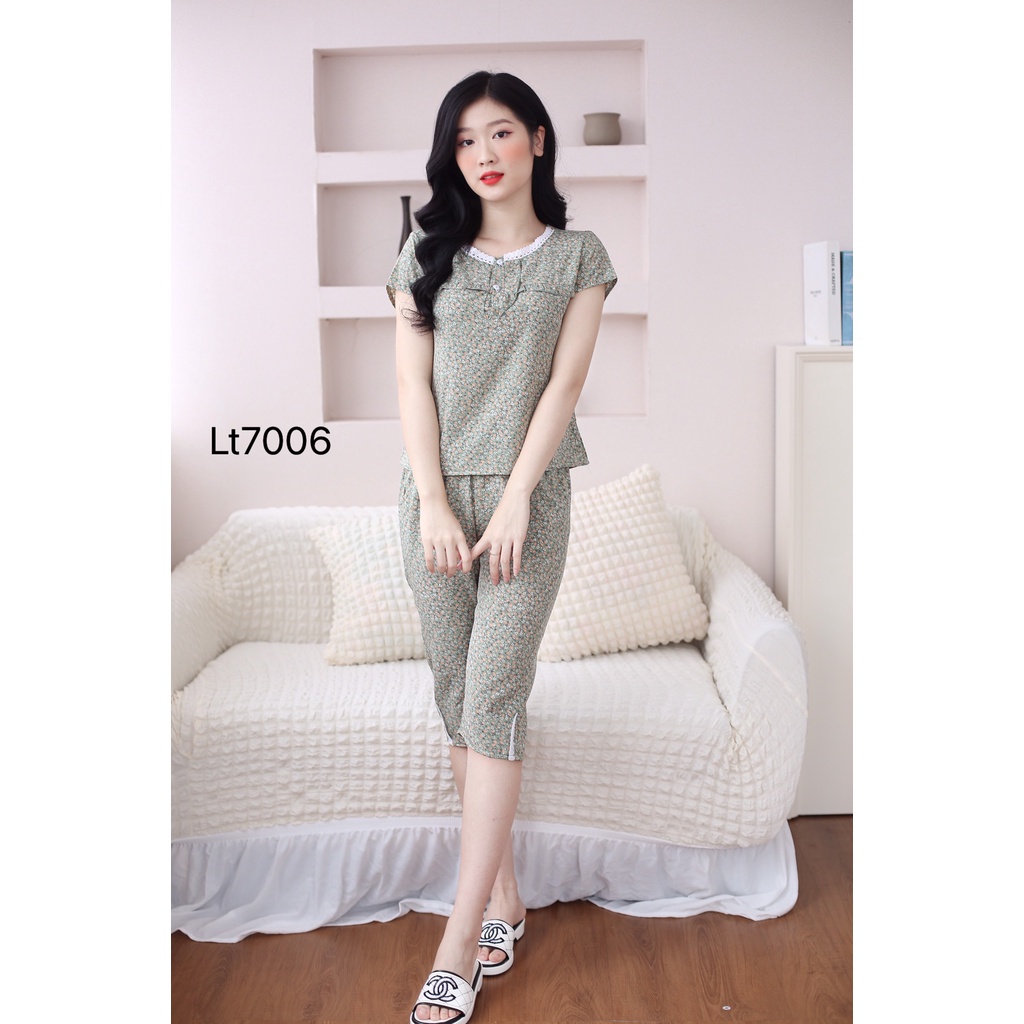 Quần áo ngủ nữ mặc nhà đẹp chất lụa thái mềm mát | BigBuy360 - bigbuy360.vn