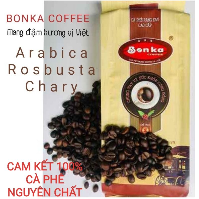 CÀ PHÊ BỘT RANG XAY PHA PHIN NGUYÊN CHẤT BONKA_500G (LOẠI 1)