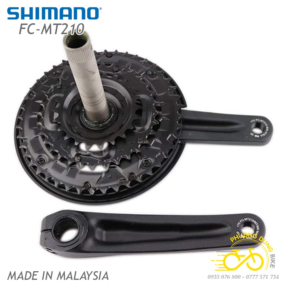 Đùi đĩa  rỗng xe đạp MTB SHIMANO FC MT210  22-30-40T / 22-32-44T - Hàng chính hãng