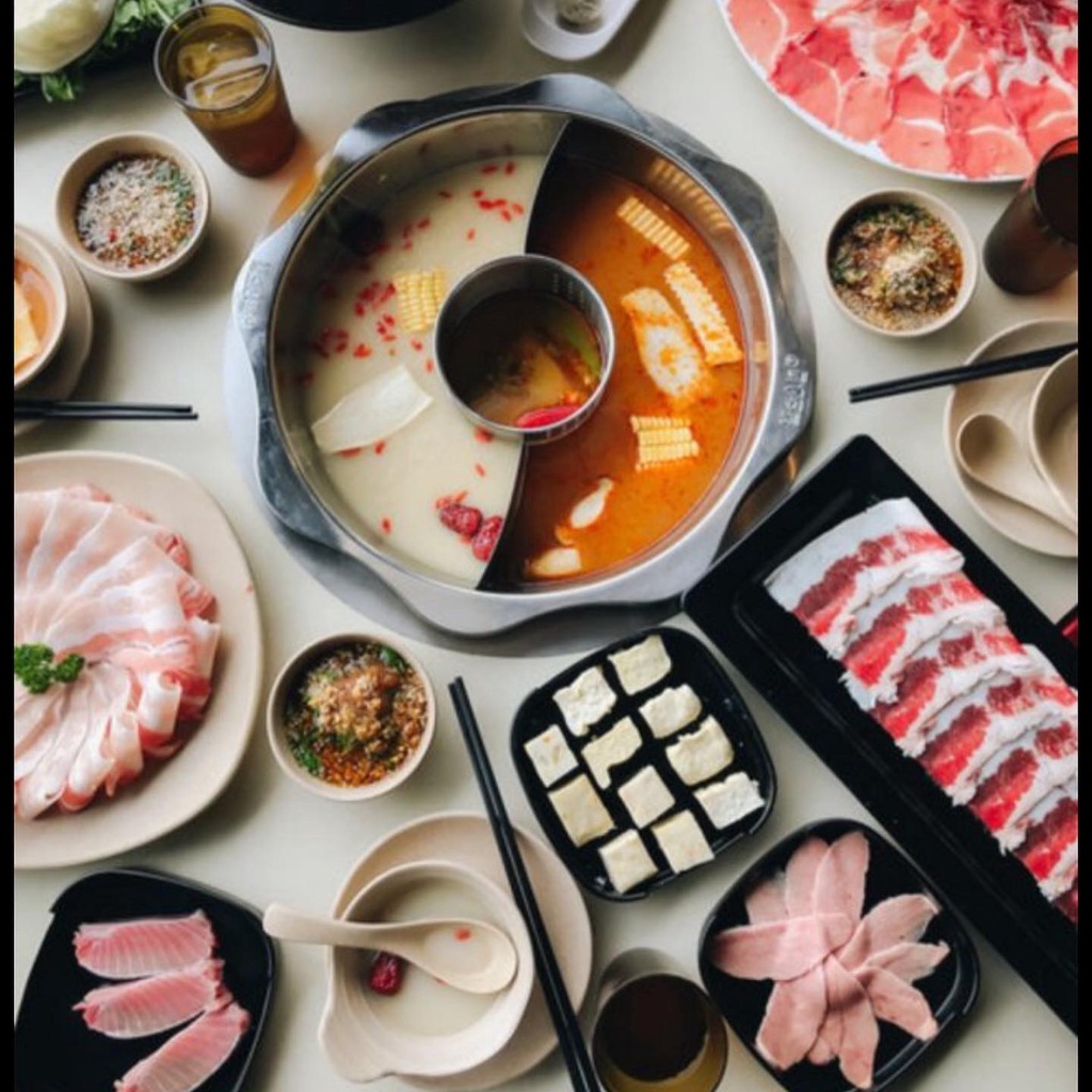 Nước cốt lẩu ICOOK  vị nhà hàng lẩu Mala, Collagen Manwah, lẩu Nấm Ashima, lẩu Thái Kichi kichi túi 1