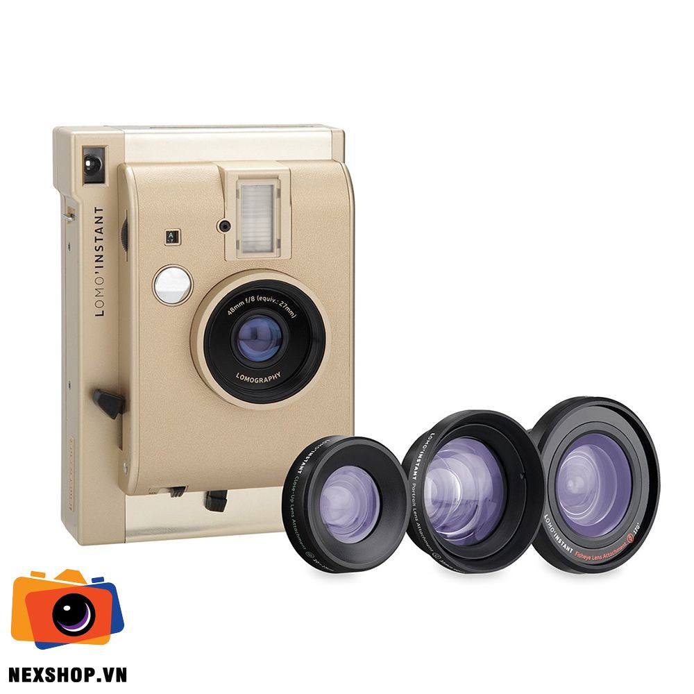 Máy Ảnh Lomography Lomo'Instant Camera Kèm Ống Kinh| Màu Yangon | Chính hãng