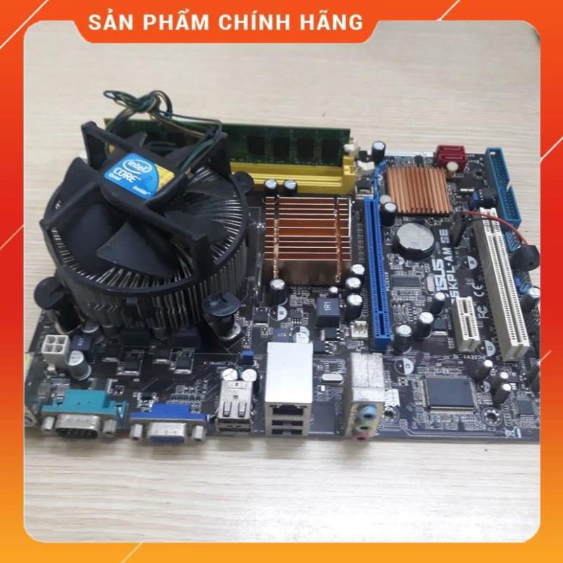 Combo main Asus G41 DDRIII socket 775 + 4Gb + E8400 + Quạt