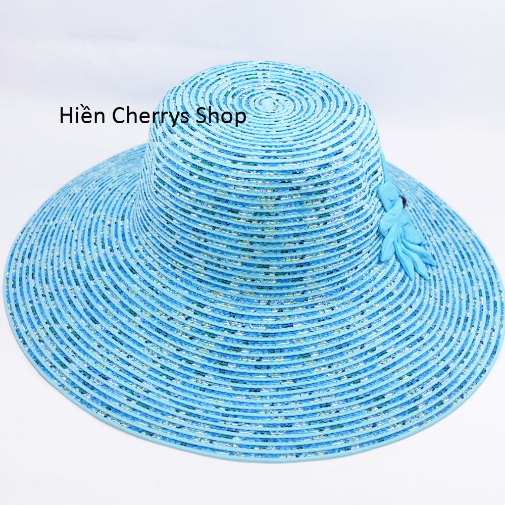 Nón bo nữ vành rộng 11 cm, vòng đầu 56 cm - chất liệu vải cói đẹp thích hợp cho chị em phụ nữ